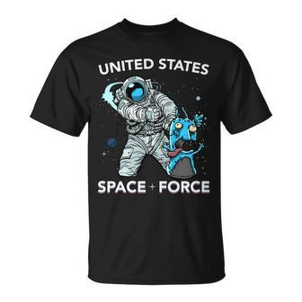 United States Space Force Ussf Alien Fight Tshirt Unisex T-Shirt - Monsterry