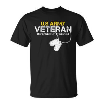 Us Army Veteran Defender Of Freedom Unisex T-Shirt - Monsterry AU