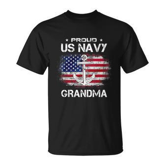 Us Navy Proud Grandma Proud Us Navy Grandma Veteran Day V2 T-shirt - Thegiftio UK