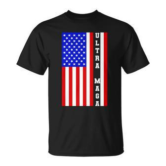 Usa Flag United States Of America Ultra Maga Trump Unisex T-Shirt - Monsterry AU