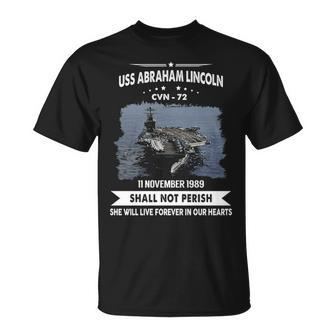 Uss Abraham Lincoln Cvn V2 Unisex T-Shirt - Monsterry