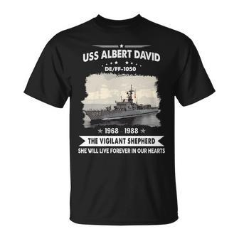 Uss Albert David Ff 1050 De Unisex T-Shirt - Monsterry DE
