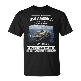 Uss America Cv 66 Cva 66 Front Unisex T-Shirt - Monsterry