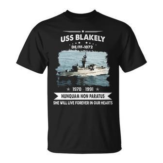 Uss Blakely Ff 1072 De Unisex T-Shirt - Monsterry UK