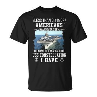 Uss Constellation Cv 64 Sunset Unisex T-Shirt - Monsterry CA