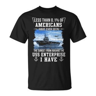 Uss Enterprise Cv 6 Sunset Unisex T-Shirt - Monsterry UK