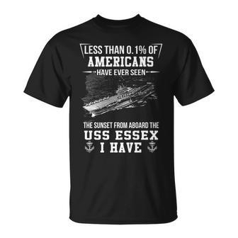 Uss Essex Cv 9 Sunset Unisex T-Shirt - Monsterry AU