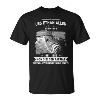 Uss Ethan Allen Ssbn Unisex T-Shirt - Monsterry