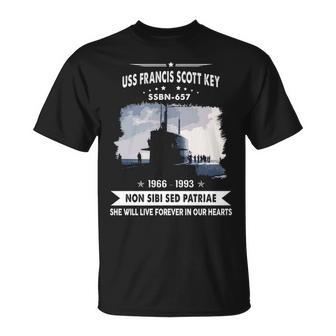 Uss Francis Scott Key Ssbn Unisex T-Shirt - Monsterry UK