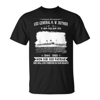 Uss General H W Butner T Ap 113 Ap Unisex T-Shirt - Monsterry AU