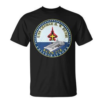 Uss George HW Bush Cvn Unisex T-Shirt - Monsterry CA