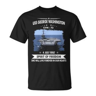 Uss George Washington Cvn V3 Unisex T-Shirt - Monsterry AU