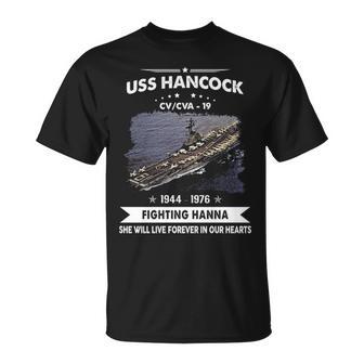 Uss Hancock Cva 19 Cv 19 Front Style Unisex T-Shirt - Monsterry UK