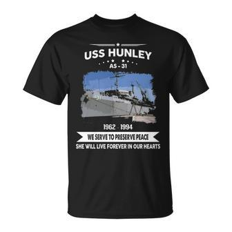 Uss Hunley As Unisex T-Shirt - Monsterry