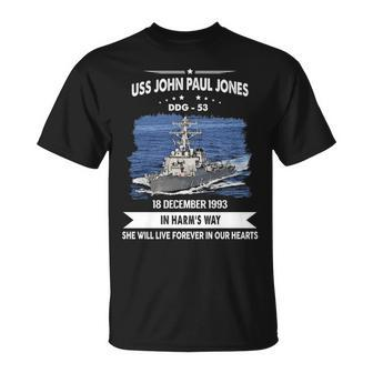 Uss John Paul Jones Ddg V2 Unisex T-Shirt - Monsterry UK
