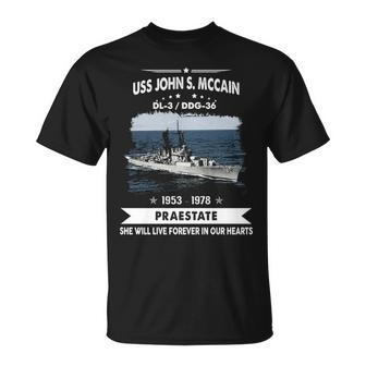 Uss John S Mccain Dl3 Ddg Unisex T-Shirt - Monsterry DE
