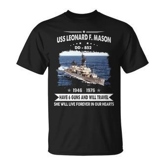 Uss Leonard F Mason Dd Unisex T-Shirt - Monsterry UK