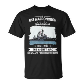 Uss Macdonough Dlg 8 Ddg Unisex T-Shirt - Monsterry DE
