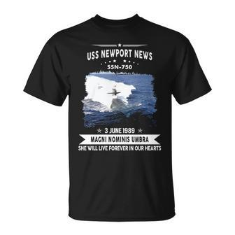 Uss Newport News Ssn Unisex T-Shirt - Monsterry AU