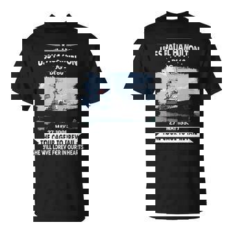 Uss Paul Hamilton Ddg V2 Unisex T-Shirt - Monsterry