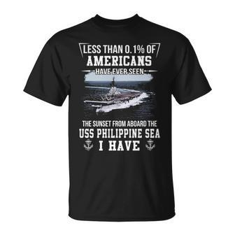 Uss Philippine Sea Cv 47 Sunset Unisex T-Shirt - Monsterry UK