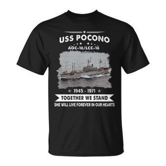 Uss Pocono Lcc 16 Agc Unisex T-Shirt - Monsterry AU