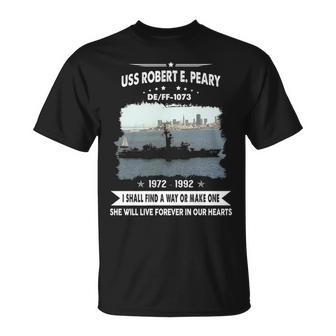 Uss Robert E Peary Ff 1073 De Unisex T-Shirt - Monsterry