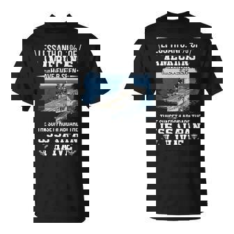 Uss Saipan Lha 2 Sunset Unisex T-Shirt - Monsterry