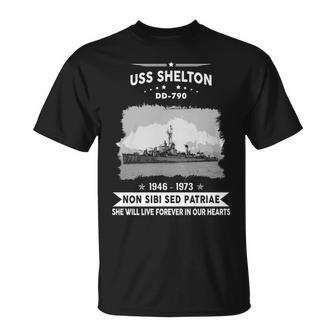 Uss Shelton Dd 790 Dd Unisex T-Shirt - Monsterry