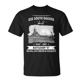 Uss South Dakota Bb Unisex T-Shirt - Monsterry UK