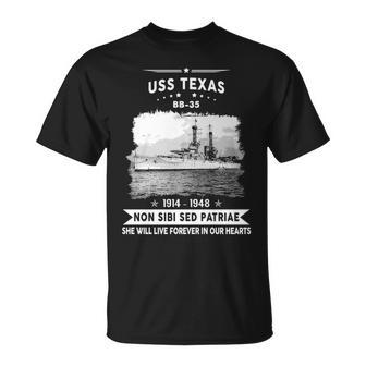 Uss Texas Bb 35 Battleship Unisex T-Shirt - Monsterry DE