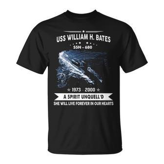 Uss William H Bates Ssn Unisex T-Shirt - Monsterry DE