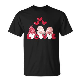 Valentines Day Gnomes V2 Unisex T-Shirt - Monsterry