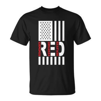 Veteran Friday We Wear Red Support Our Troops Us Flag White T-Shirt - Thegiftio UK