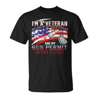 I Am A Veteran My Oath Never Expires I Am A Grumpy Veteran T-shirt - Thegiftio UK
