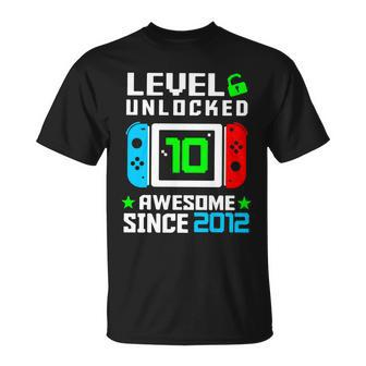Video Game Level 10 Unlocked 10Th Birthday Unisex T-Shirt - Monsterry DE