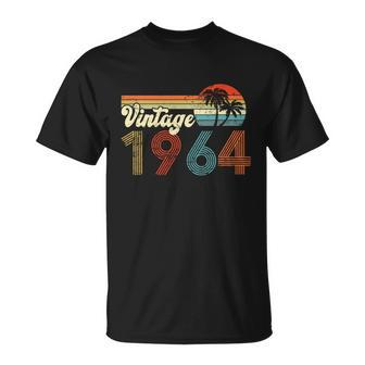 Vintage 1964 Made In 1964 58Th Birthday Gift 58 Year Old Unisex T-Shirt - Monsterry DE