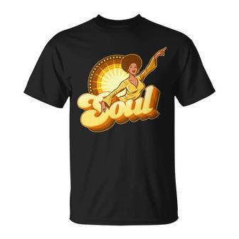 Vintage Afro Soul Retro 70S T-shirt - Thegiftio UK