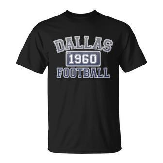 Vintage Dallas Texas Football Est Unisex T-Shirt - Monsterry UK
