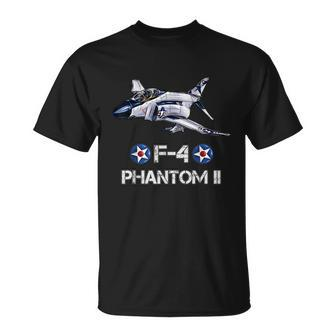 Vintage F4 Phantom Ii Jet Military Aviation Tshirt Unisex T-Shirt - Monsterry