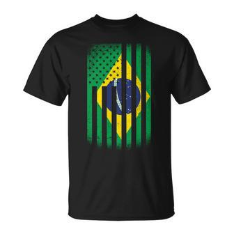 Vintage Flag Of Brazil Unisex T-Shirt - Monsterry DE