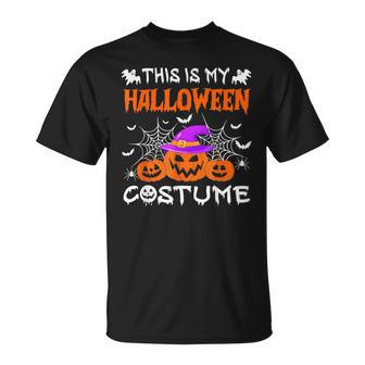 Vintage This Is My Halloween Costume Apparel Retro T-shirt - Thegiftio UK