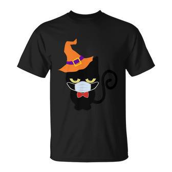 Vintage Halloween Witch Cat With Halloween Quote V2 T-shirt - Thegiftio