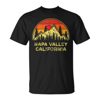 Vintage Napa Valley California Ca Mountains Hiking Souvenir T-shirt - Thegiftio UK