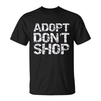 Vintage Pet Adoption Quote Rescue Saying Adopt Dont Shop T-shirt - Thegiftio UK