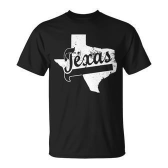 Vintage Texas State Logo Unisex T-Shirt - Monsterry DE