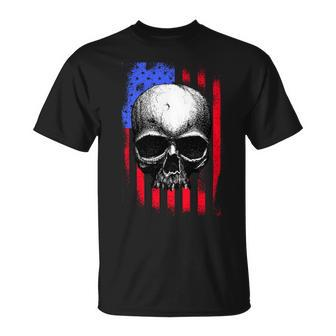 Vintage Usa American Flag V2 Unisex T-Shirt - Monsterry