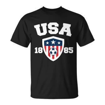 Vintage Usa Soccer Unisex T-Shirt - Monsterry