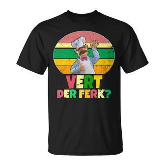 Vintage Vert Der Ferk Retro Swedish Chef Unisex T-Shirt - Monsterry DE