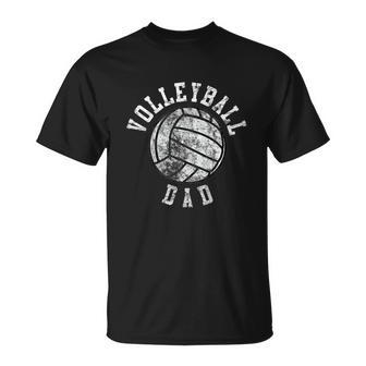 Vintage Volleyball Dad Unisex T-Shirt - Monsterry